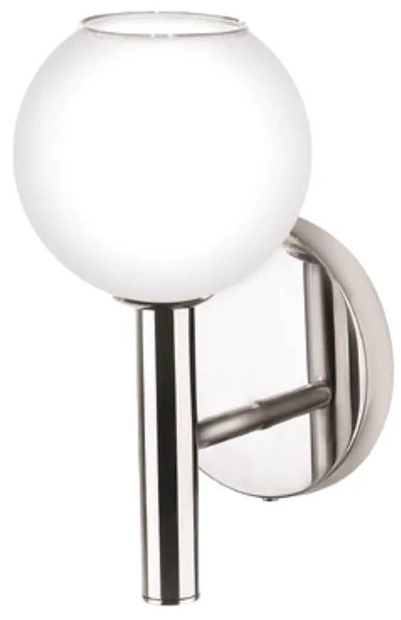 Arandela C/ Globo Ø12X13X23Cm Metal E Vidro 1 X G9 Globo Ø12Cm |Old Ar... (PRETO, FOSCO)