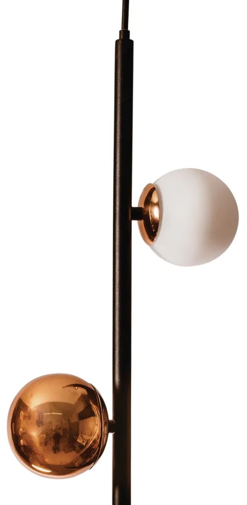 Pendente Organic Vertical Ø29X100Cm Alumínio E Globo Ø12Cm 1Xg9 Por Wa... (BT - Branco Texturizado)