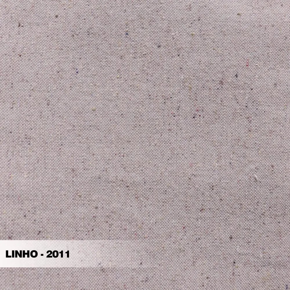 Sofá Decorativo 3 Lugares 230cm Pés em Madeira Buzz Linho Areia Rústica G63 - Gran Belo