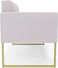 Namoradeira e Poltrona Industrial Dourado Ana Bouclé Rosê - Ibiza