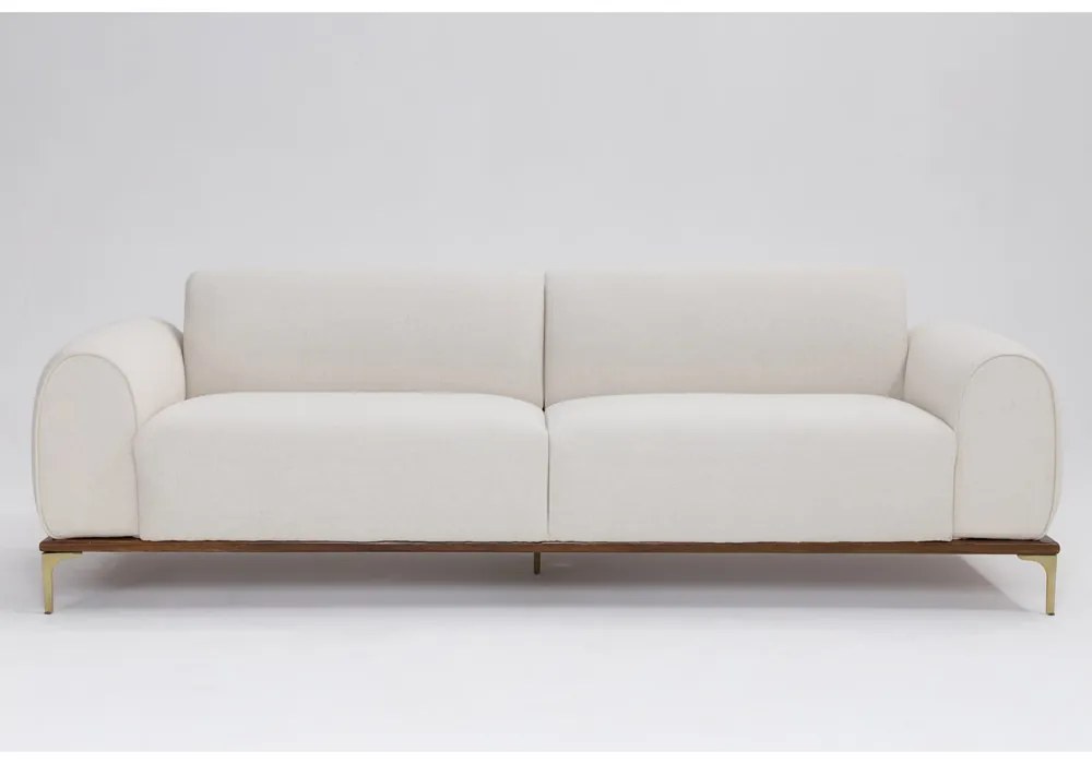 Sofá 3 Lugares Tóquio D07 230cm Linho Areia Acetinado - D'Rossi