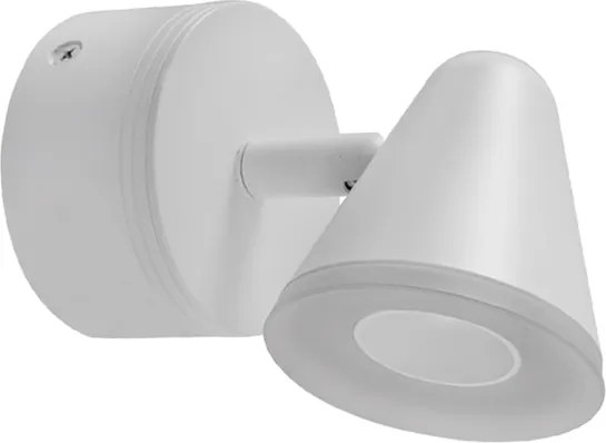 Arandela Led Metal Aluminio 5W 3000K Flora - BRANCO