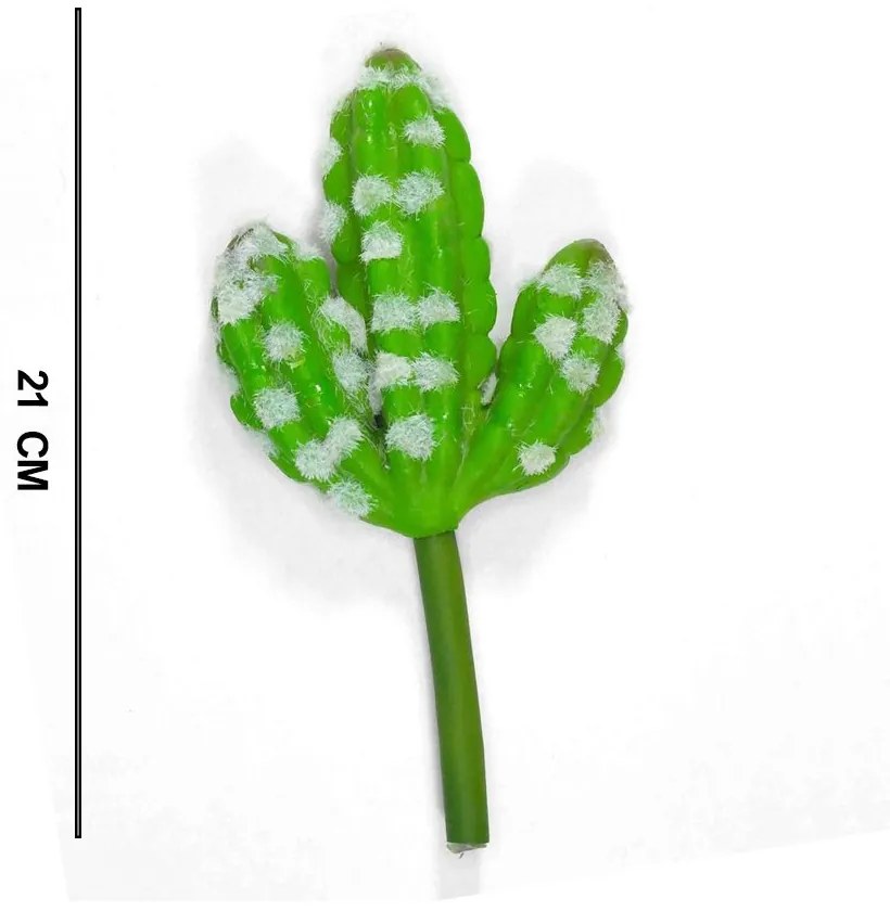 Folhagem Artificial Suculenta Cacto 21cm - D'Rossi