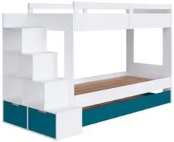 Treliche Infantil Com Escada e Nichos Infix C06 Branco/Azul - Mpozenat