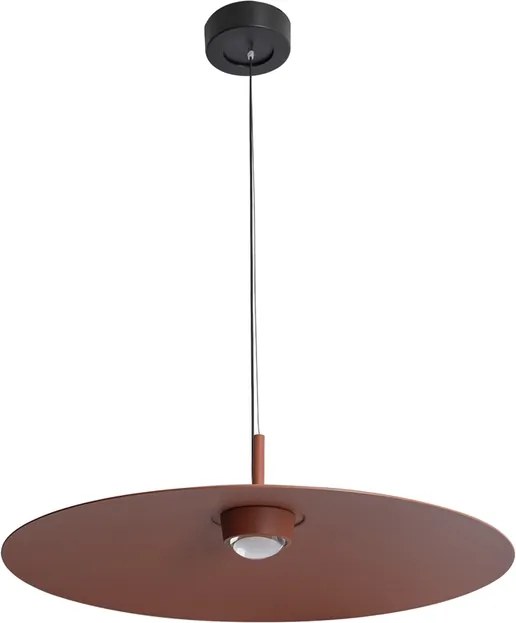 Pendente Led Aluminio 12W 60 3000K 60Cm Plato - TERRACOTA