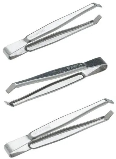 Kit Pinças Flex Cinza 3 Peças
