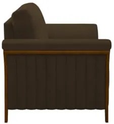 Kit 2 Poltronas Decorativas Sala de Estar 102cm Pés Madeira Roya Z32 V