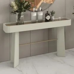 Aparador Sala de Estar Buffet 136cm Blen Louro/Luna/Dourado I06 - Mpoz