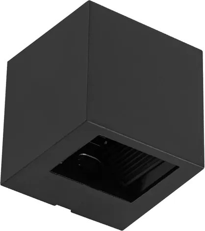 Arandela Led Abs 2W 3000K Ip65 0 A 90 Block - PRETO