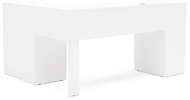 Mesa Para Escritório Espanha 2 Portas 3 Gavetas - Branco