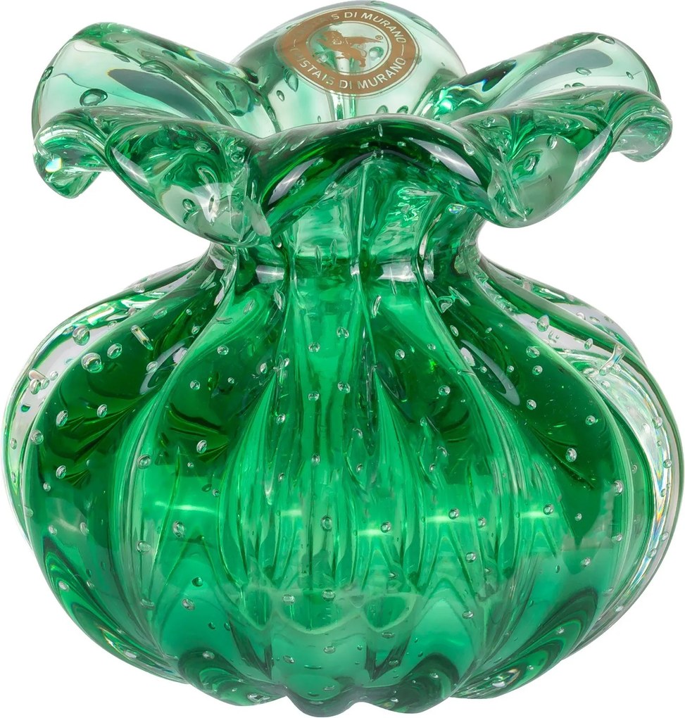 Vaso Di Murano Trouxinha Valentina - Verde  Verde Esmeralda