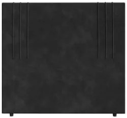 Cabeceira Cama Box Queen 160cm Estofada Rama Veludo Preto Z04 - Mpozen