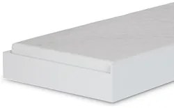Cama Auxiliar Solteiro Branco - Santos Andirá