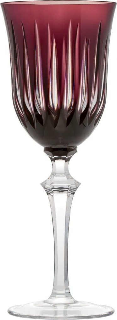 Taça de Cristal Mozart Basic Lapidado Artesanal p/ Água 460ml Ametista - 66