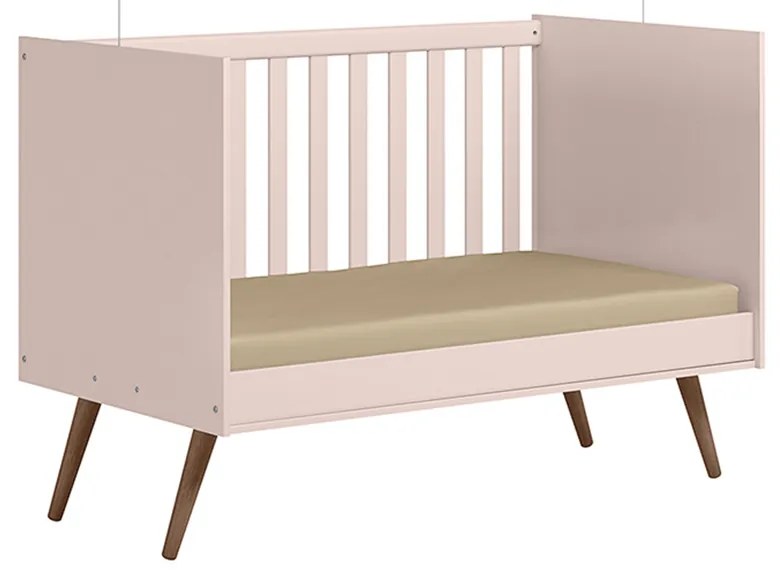 Berço Mini Cama Retrô Encanto Rosa - Loja Sheep - Rosa
