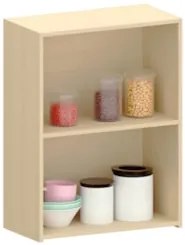 Armário de Cozinha 60cm 2 Portas Pierre Carvalho/Cinza L01 - Mpozenato