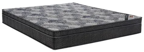 Colchao Iso Superpocket Viuva 128 cm (LARG) Preto e Azul - 52014 Sun House