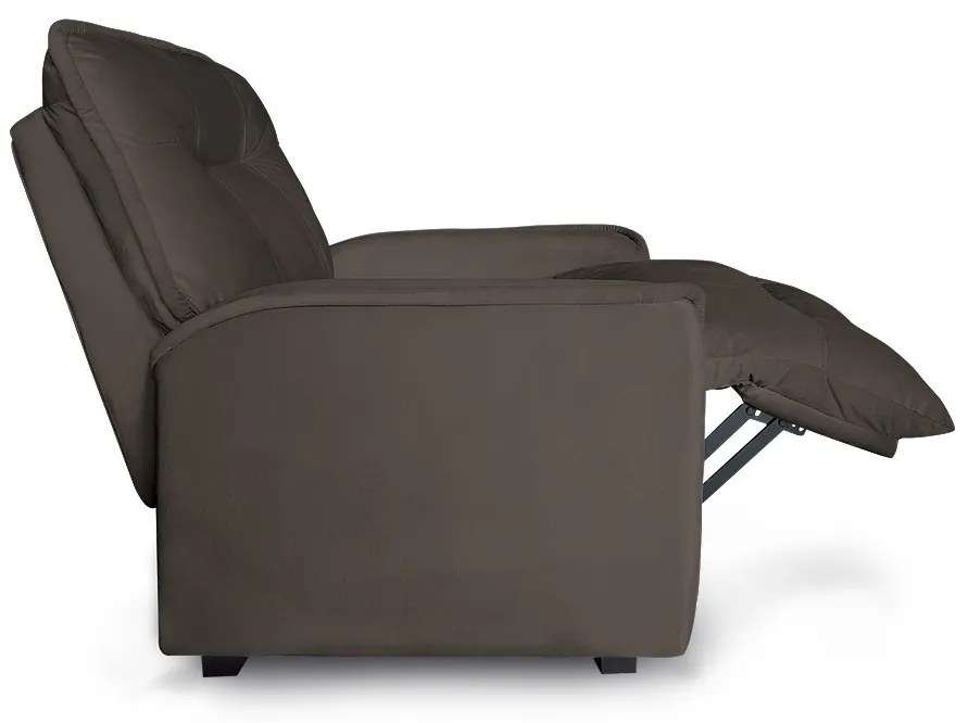 Poltrona do Papai Reclinável Orion Suede Marrom - Sheep Estofados - Marrom