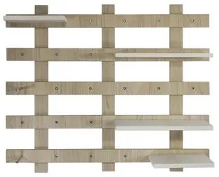 Estante Aérea Painel Organizador Ripado Premier Pinus Woodyou
