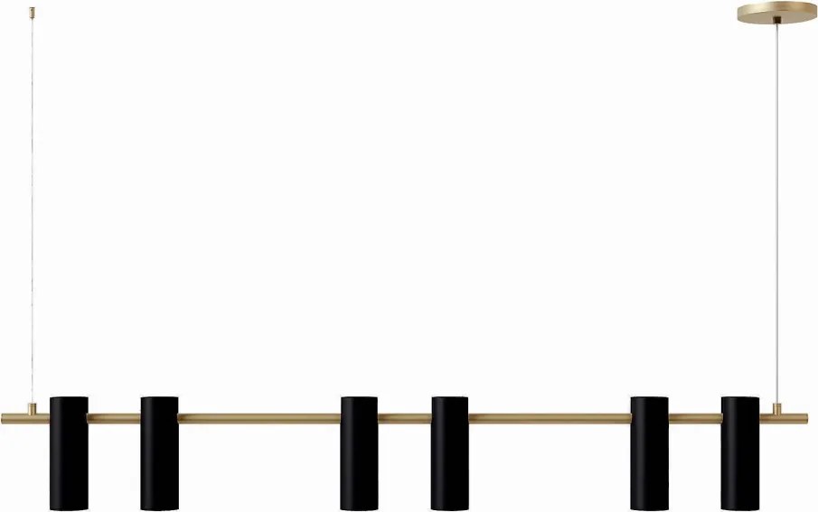 Pendente Tube Transpass Em Par 5,7X16,7X120Cm Alumínio 06Xmr16 - Qimpo... (CHAMPANHE)