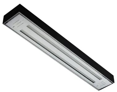 Plafon Sobrepor Aluminio Preto Valencia 65cm