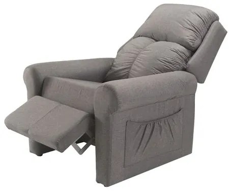 Poltrona Reclinavel Bari MH 1270 em Linho Cinza - 55602 Sun House