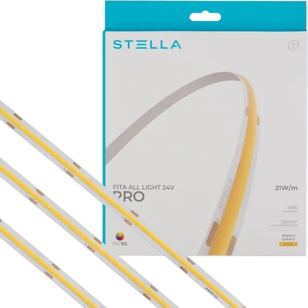 Fita De Led 21W Por Metro 24V 2700K 5M Irc95 All Light Pro