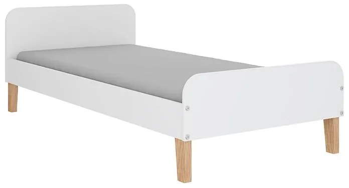 Cama Solteiro Infantil Mimo Com Casinha Porta Livros - Branco