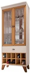 Cristaleira Adega Órfeo e Buffet Sinfonia H01 Off White/Cinamomo - Mpo