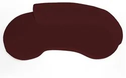 Sofá Living  3 Lugares 260cm Braço Direito Mozart D06 Veludo Vermelho