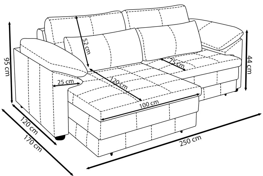 Sofá Retrátil Manual Sala de Estar Nolan Bipartido 250cm Conforto Premium em Couro Caramelo G58 - Gran Belo