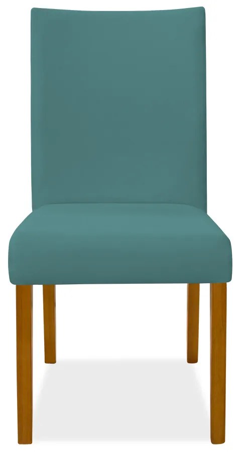 Kit 6 Cadeiras de Jantar Milan Veludo Azul Tiffany