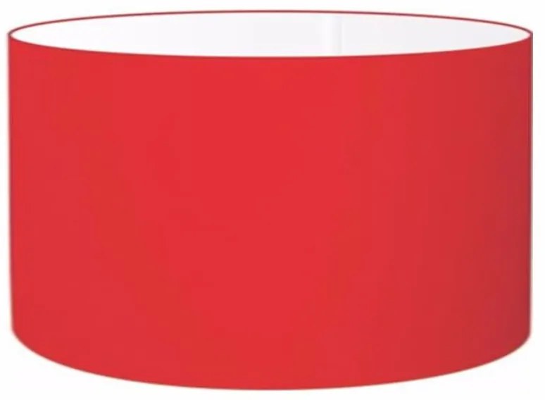 Cúpula abajur cilíndrica cp-8026 Ø55x25cm vermelho