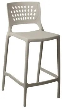 Banqueta Alta para Bancada e Cozinha Areia Empilhável Marte em Polipropileno Acrilys