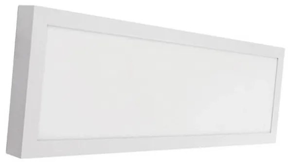 Plafon Led De Sobrepor Retangular Branco 36W Panel - LED BRANCO NEUTRO (4000K)