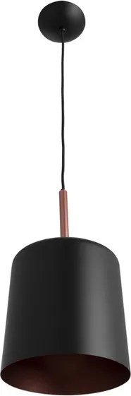 Pendente Alumínio 35xø20cm Bilboquê - PRETO