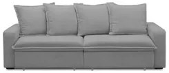 Sofá Retrátil Reclinável 3 Lugares 235cm Roma F05 Veludo Cinza - Mpoze