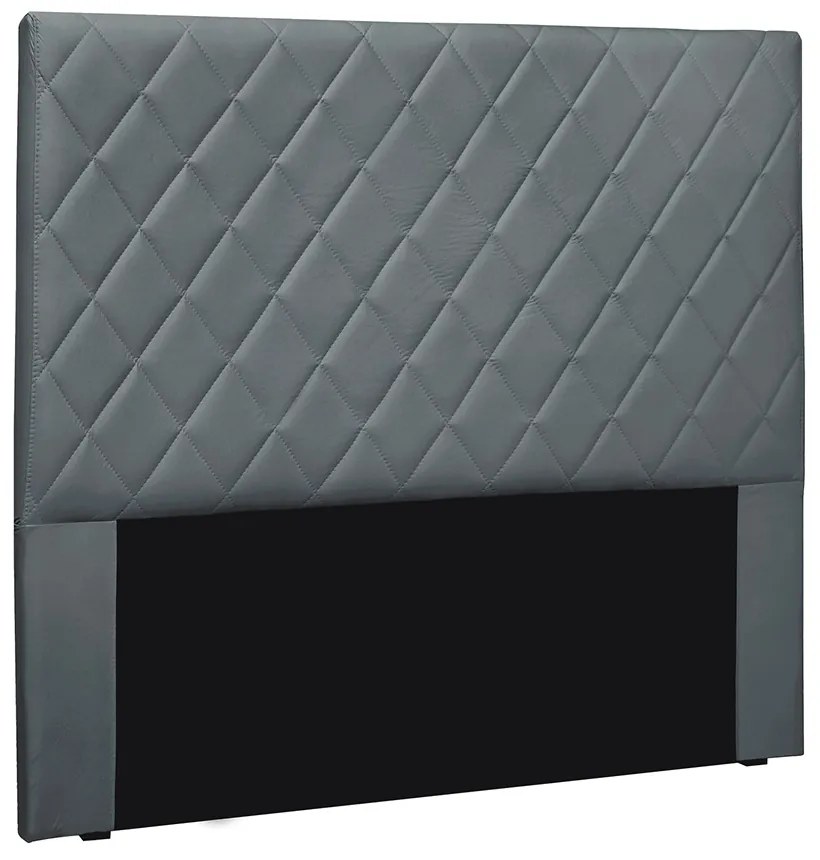 Cabeceira Cama Box Queen 160 cm Dubai Veludo S04 - D'Rossi - Cinza