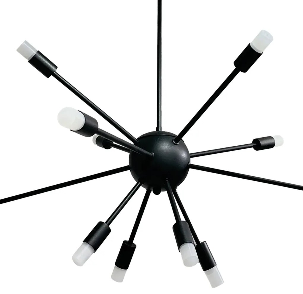 Pendente Sideral Ø73X62Cm Led 30W - Usina 19720/6 (FN-F - Fendi Fosco, 3000k, 110v)