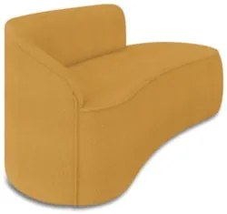 Sofá 3 Lugares Para Sala 180cm Orgânico Wendi Boucle Mostarda I01  - M