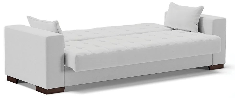 Sofá Cama Casal 3 Lugares 210cm Lisboa Linho  D03 - D'Rossi - A05 Cinza