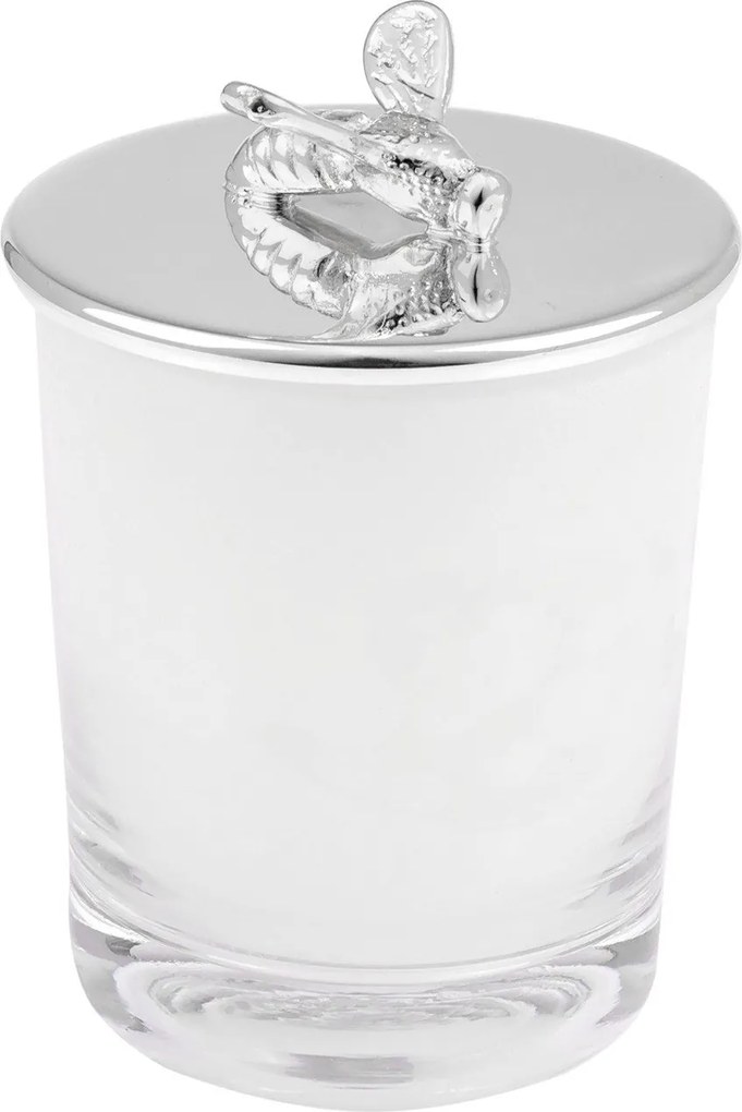 Vela Aromática Prata C/ Aplique - Abelha  Abelha