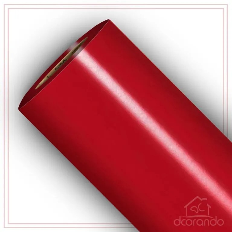 Adesivo Vermelho Para Envelopamento Móveis Objetos e Paredes - Rolo = 45CM x 2METROS