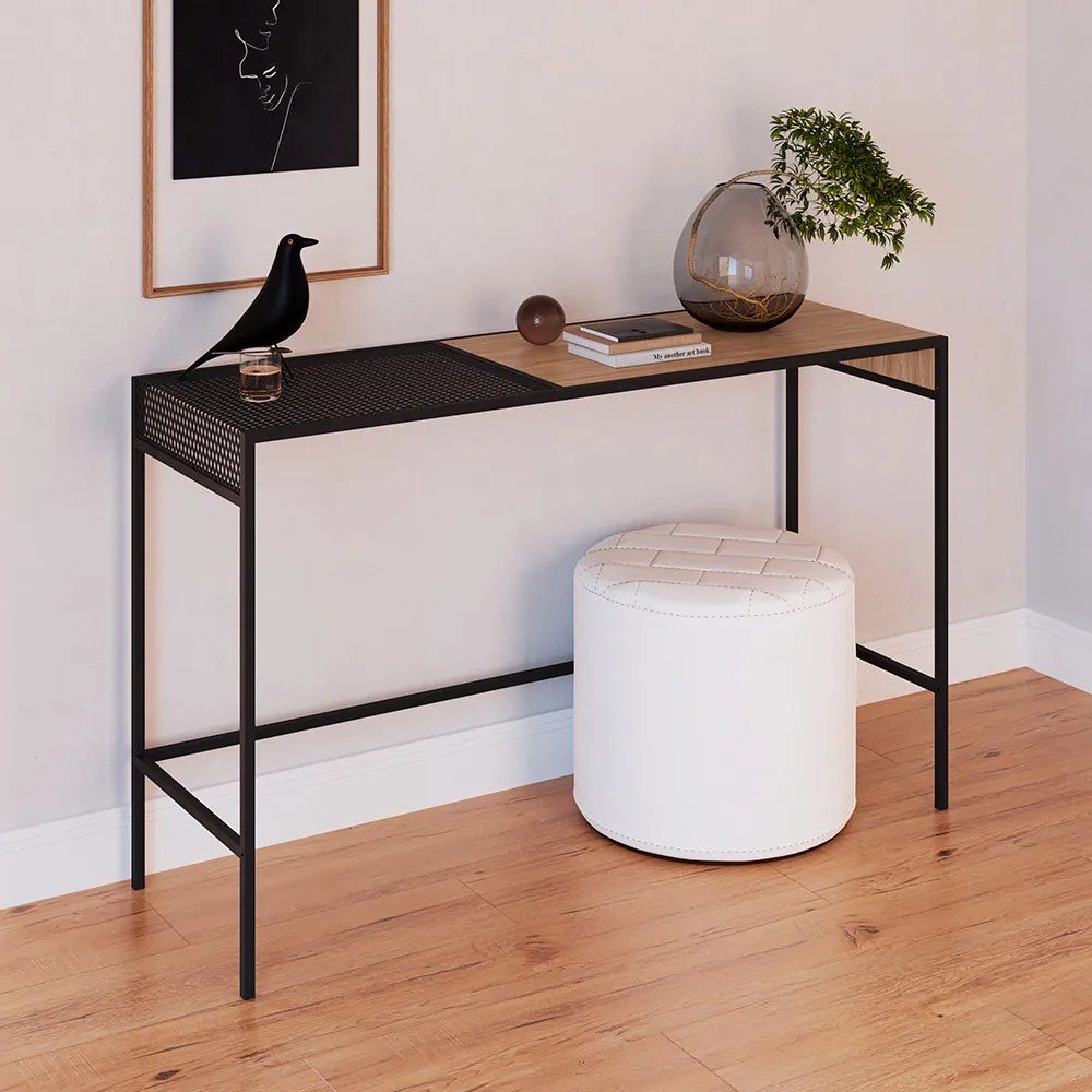 Aparador New Hanover e Preto 120 cm - D'Rossi
