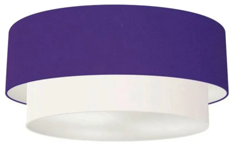 Plafon Para Banheiro Cilíndrico SB-3024 Cúpula Cor Roxo Branco