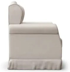 Poltrona de Amamentação Balanço Lucy Z39 Suede Bege - Mpozenato