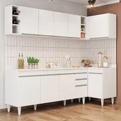 Armário de Cozinha Modulado de Canto Esquerdo 5 Peças CP53 Balcão com