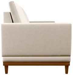 Sofá Living 145cm 2 Lugares Kayrós D05 Linho Bege - Mpozenato