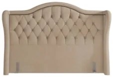 Cabeceira Cama Box Casal Queen 160cm Antibes Z37 Veludo Bege - Mpozena