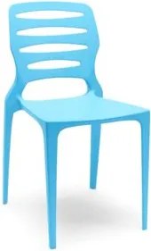 Cadeira Ville Azul Celeste Empilhável em Polipropileno Plaxmetal